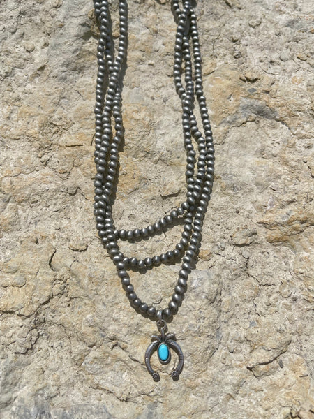 Triple Layer Navajo Squash Necklace