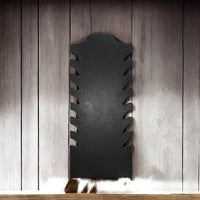 Deluxe tan Cowhide necklace display