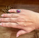 Ring - Size 5 1/2 -Red Spiny & Sterling Silver