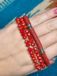 Red Bracelet Set