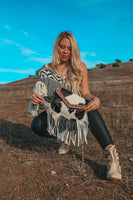 Maria Cowhide Fringe Purse