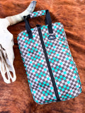 Checks Out Luxury Tack Bag