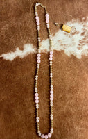 Call You Mine Pink Beaded Necklace