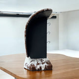 Deluxe brown cowhide necklace display