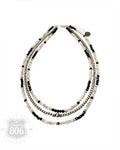 Multi-color and silver beaded necklace
