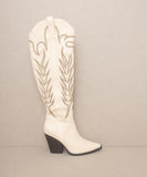 SALE The Out West Tall Cowboy Boot in Cream