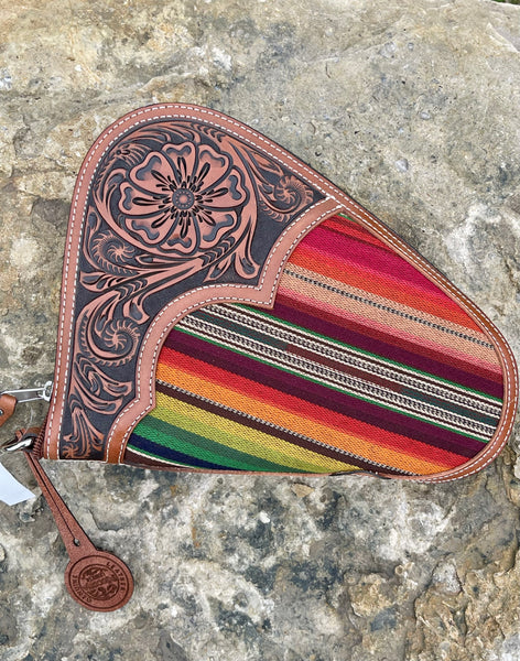 Nocona® Serape Tooled Tan Hand Gun Case