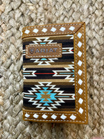 Brown Aztec Tri-Fold Wallet