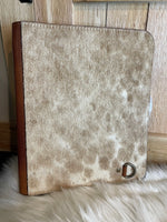 COWHIDE LEATHER TRAVEL PORTFOLIO WITH ZIPPER