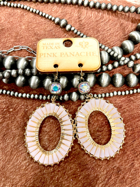 Pink & Gold Earrings Pink & Gold Earrings