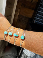 Sonoran Gold Turquoise Cuff – Sterling Silver – Native Made – Made in USA