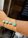 Sonoran Gold Turquoise Cuff – Sterling Silver – Native Made – Made in USA