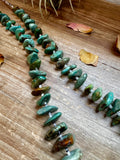 34-Inch Natural Shell & Turquoise Nugget Necklace