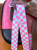 Checks Out (Pink/Turquoise) Cinch Strap Set - Dixies Western Wear 