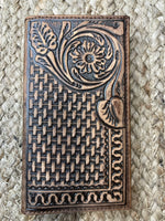 Floral Tooled Rodeo Wallet