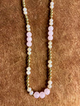Call You Mine Pink Beaded Necklace