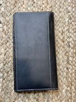 Black Woven Tooled Rodeo Wallet