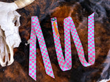 Checks Out (Pink/Turquoise) Cinch Strap Set - Dixies Western Wear 