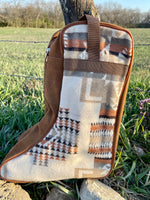 Cream Aztec Boot Bag