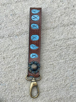Tooled Leather Keychain