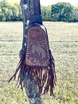 Bronc Rider Fringe Sling Bag