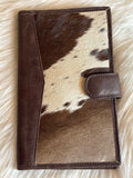 Cowhide Clutch Wallet