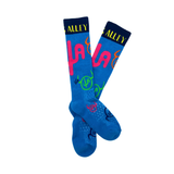 Cactus Alley-Moo Cactus Blue Performance Socks