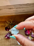 Kingman Turquoise & Silver Pearl Stud Earrings – Sterling Silver – Native Made by L. Silversmith