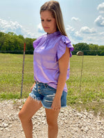 BABYDOLL TOP PURPLE