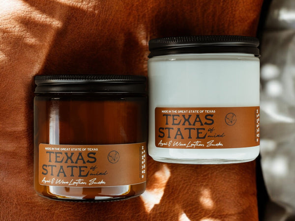 TEXAS STATE OF MIND - Leather & Smoke Candle