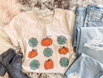 Pumpkin + Turquoise - Graphic Top