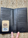 Black Woven Tooled Rodeo Wallet