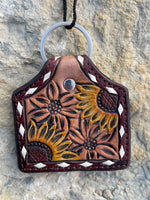 Western Leather Keychain