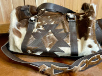 Aztec Cowhide XL Duffle Bag