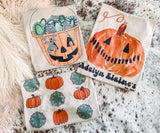 Pumpkin + Turquoise - Graphic Top