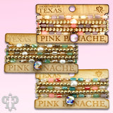 Faceted rectangle crystal beaded bracelet with Austrian crystal