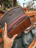 The Hazy Elva Wallet (Brown Leather ) a Haute Southern Hyde by Beth Marie Exclusive