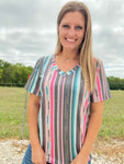 SERAPE CITY HEART TOP