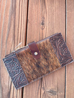 Cowhide Tooled Wallet