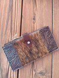 Cowhide Tooled Wallet