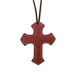 108-WEAVE Cross toast leather weave overlay