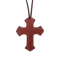 108-WEAVE Cross toast leather weave overlay