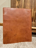 Brown Tooled Hide Leather Planner