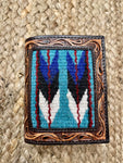 Blue Aztec Tri-Fold Wallet