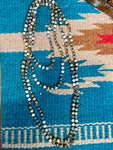 Brown & Blue Long Necklace