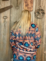 Texas Ranch Rodeo Brown Pullover