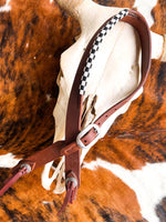 Checks Out Slit Ear Headstall