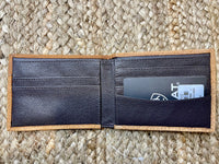 Brown Tooled Bi-Fold Wallet