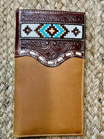 Bead Inlay Rodeo Wallet