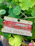 Mixed size bead bracelet with rhinestone accent